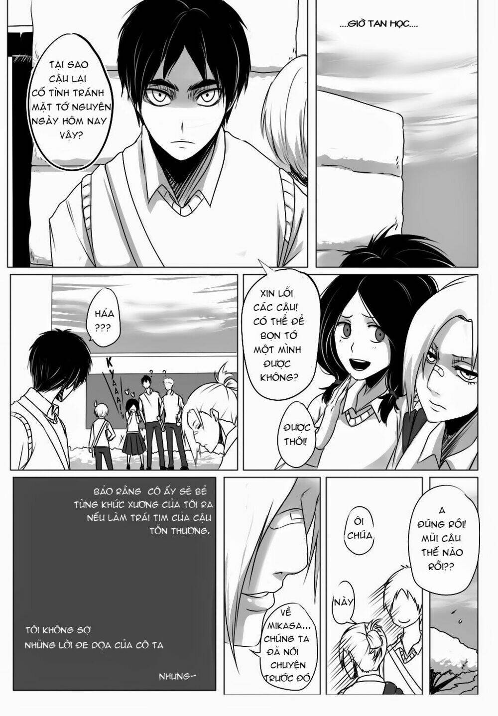 Đại Chiến Titan - Doujinshi Về Cuộc Tình Tay 4: Chapter 5