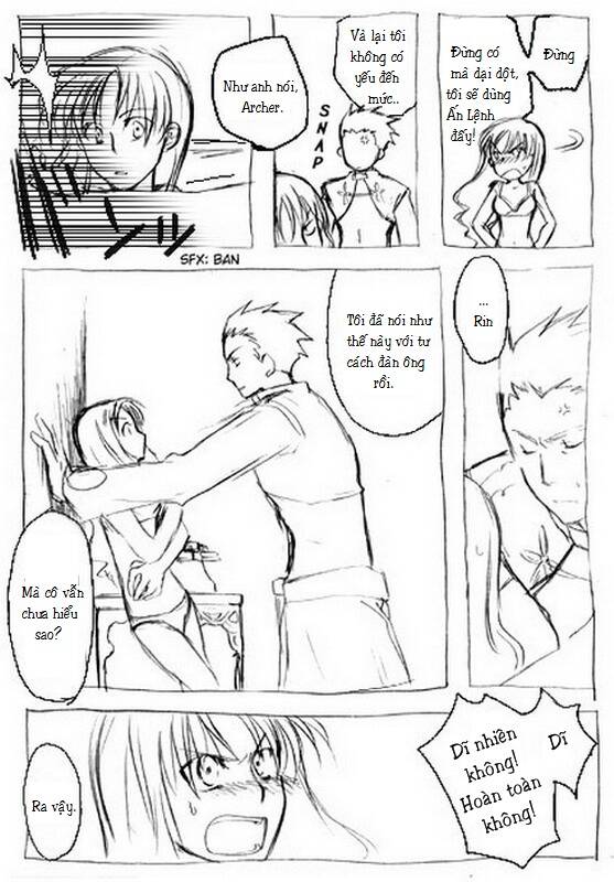 Chén thánh: Đêm Định Mệnh - Doujinshi Archer x Rin: Chapter 6