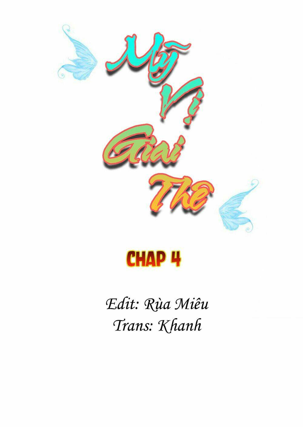 Mỹ Vị Giai Thê: Chapter 4