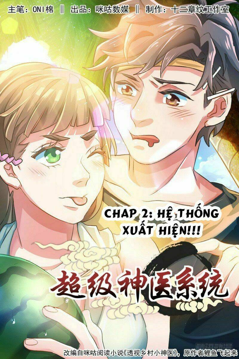 Siêu Cấp Thần Y Hệ Thống: Chapter 2