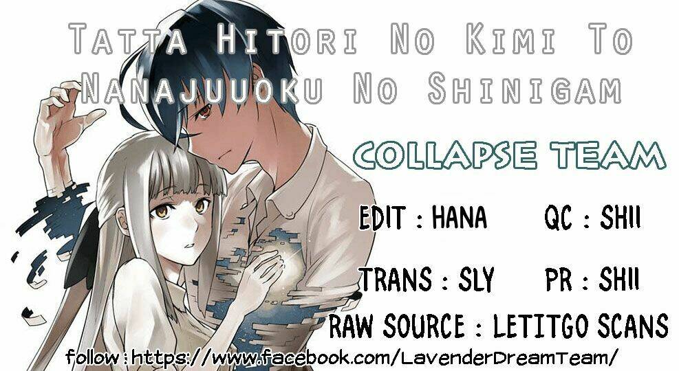 Tatta Hitori No Kimi To Nanajuuoku No Shinigami: Chapter 1.2