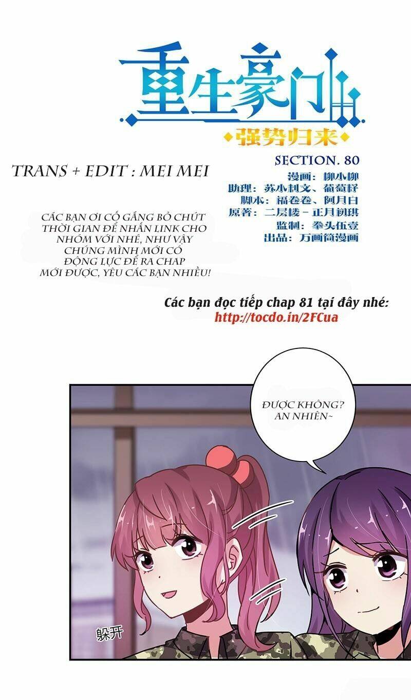 Trọng Sinh Chi Hao Môn Cường Thế Quy Lai: Chapter 80