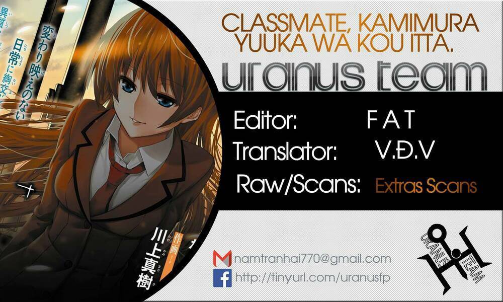 Classmate, Kamimura Yuuka Wa Kou Itta: Chapter 11