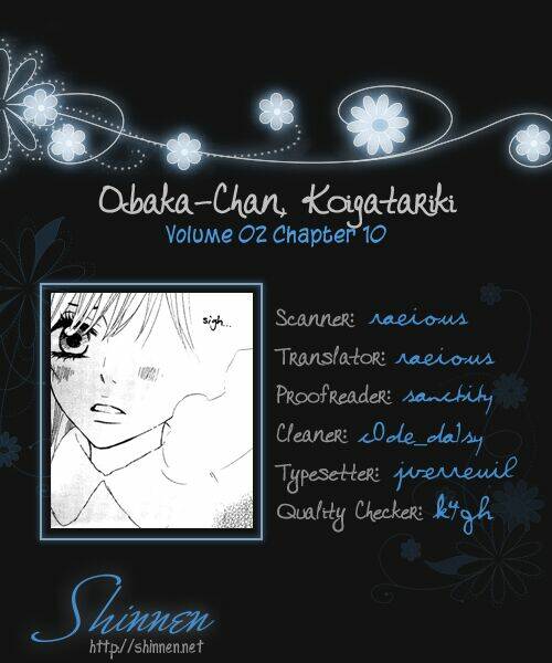 Obaka-Chan, Koigatariki: Chapter 10