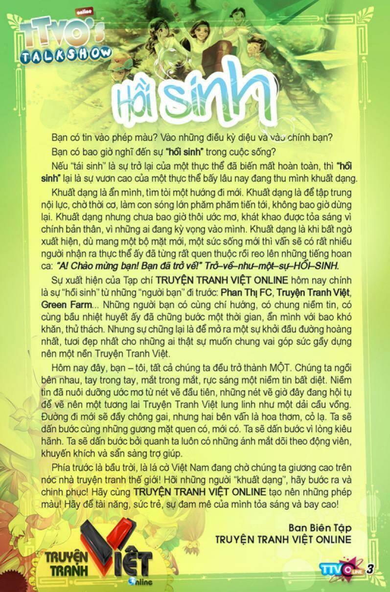 Tạp Chí Truyện Tranh Việt Nam Online - Ttvo: Chapter 1