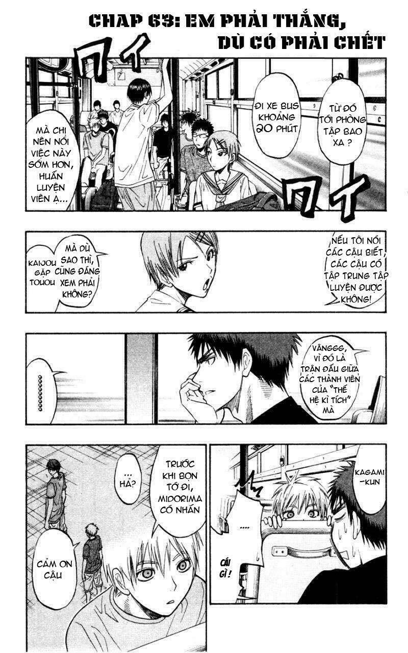 Vua Bóng Rổ Kuroko: Chapter 63