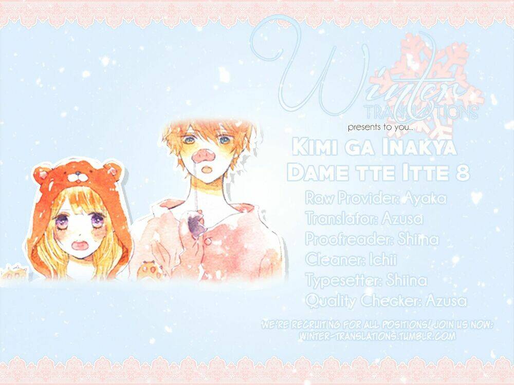 Kimi ga Inakya Dame tte Itte: Chapter 8