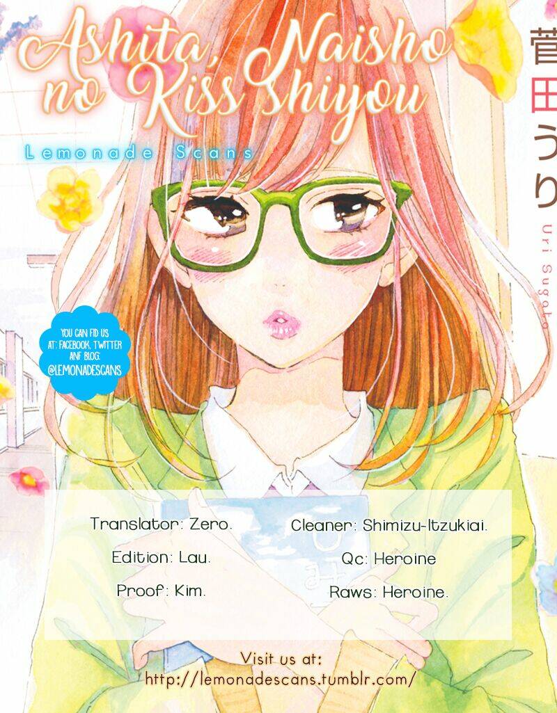 Ashita Naisho No Kiss Shiyou: Chapter 1