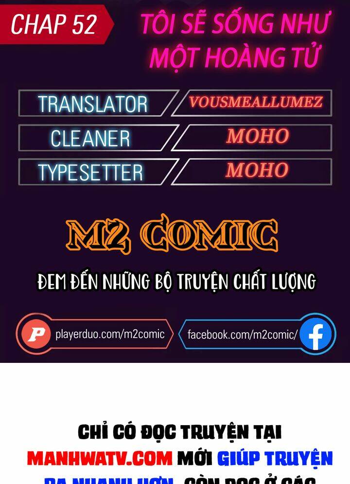 Tôi Sẽ Sống Như Một Hoàng Tử: Chapter 52
