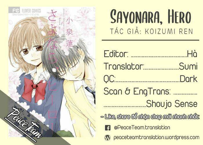 Sayonara, Hero: Chapter 1