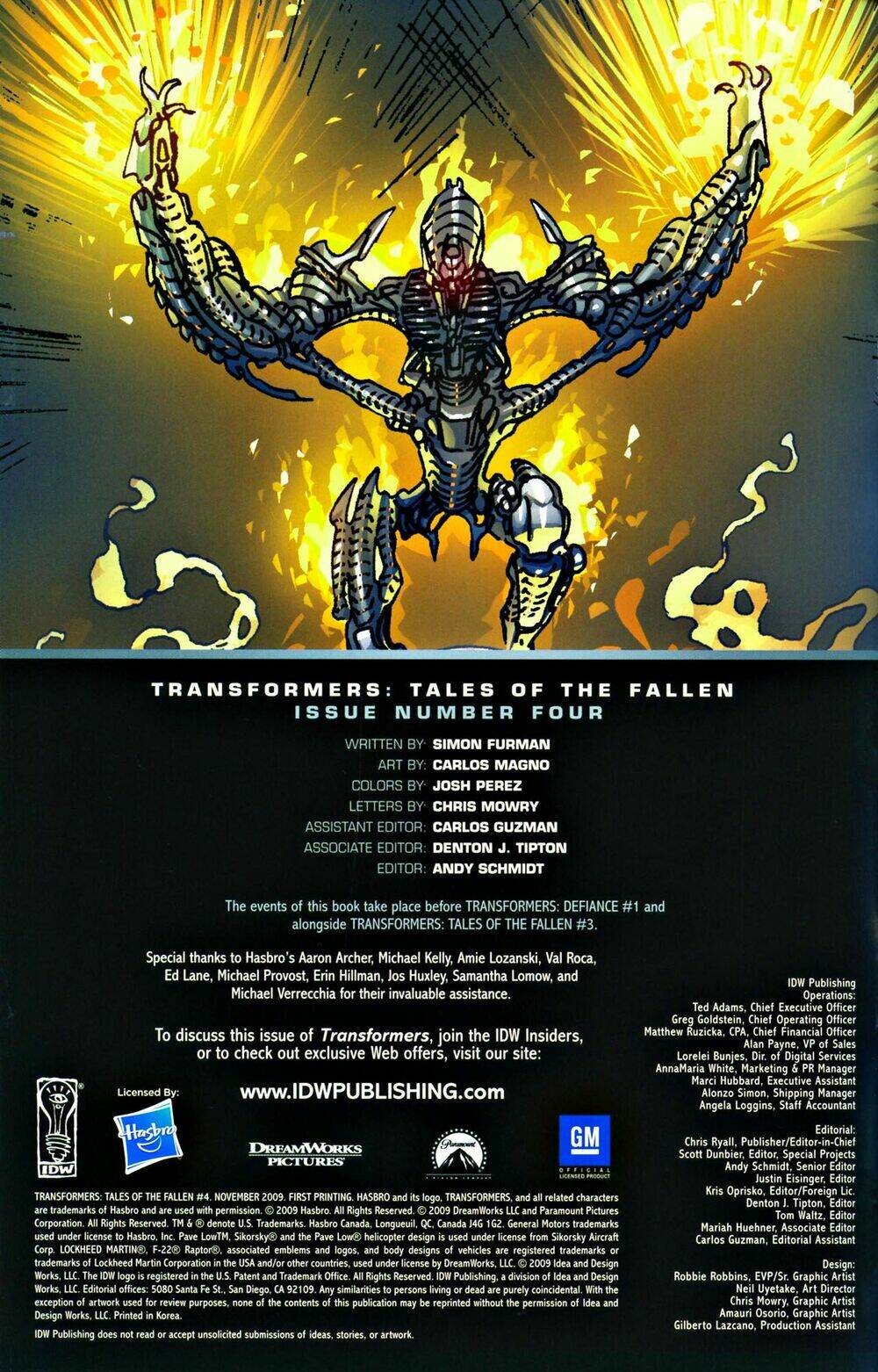 Transformer Film Comic Series: Chapter 1