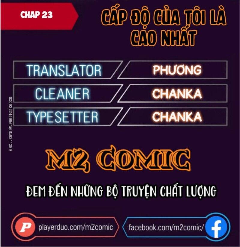 Cấp Độ Của Tôi Là Cao Nhất: Chapter 23
