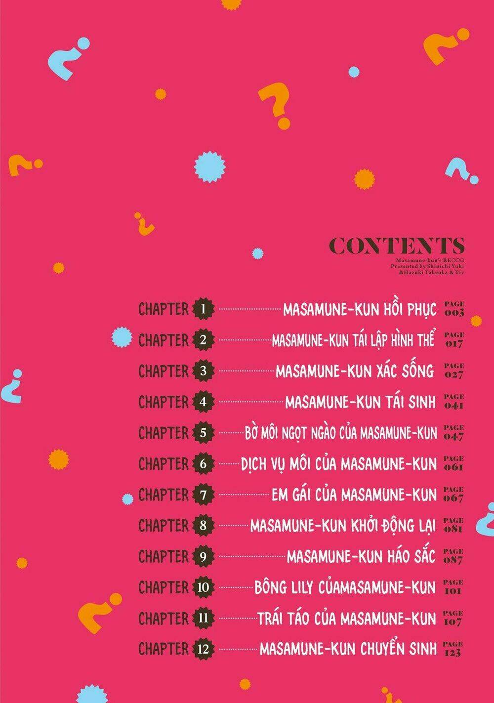 Masamune-Kun No Re ○○○: Chapter 1