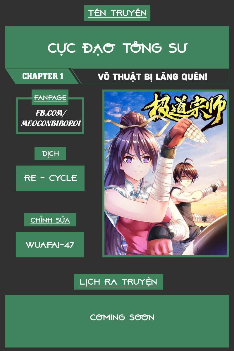 Cực Đạo Tông Sư: Chapter 1