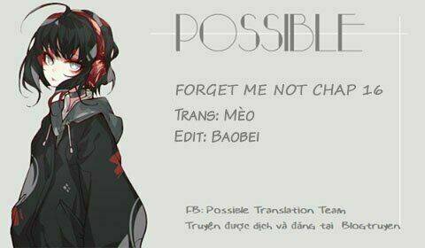 Forget Me Not: Chapter 16
