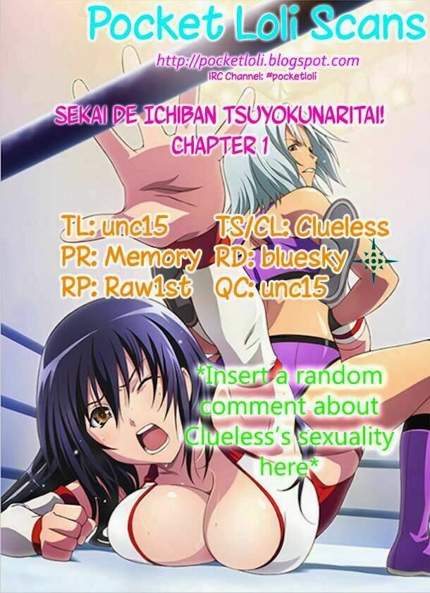 Sekai De Ichiban Tsuyokunaritai!: Chapter 1