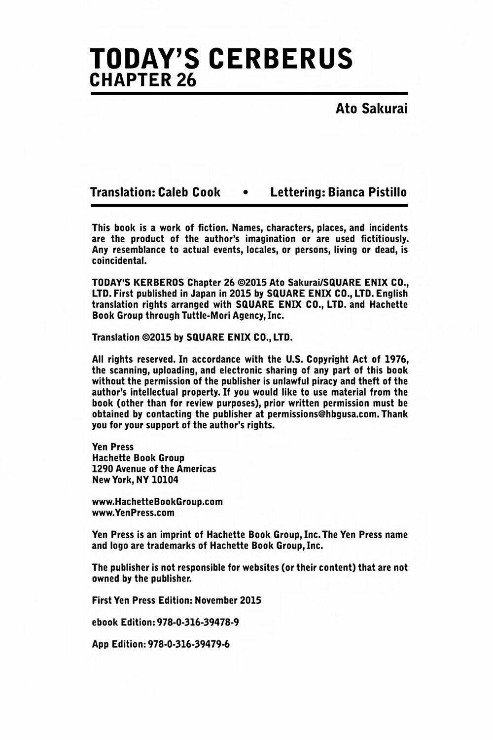 Kyou No Cerberus: Chapter 26