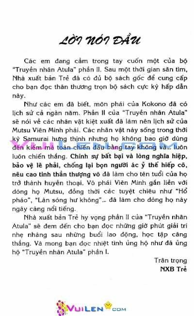 Truyền Nhân Atula Phần II: Chapter 1