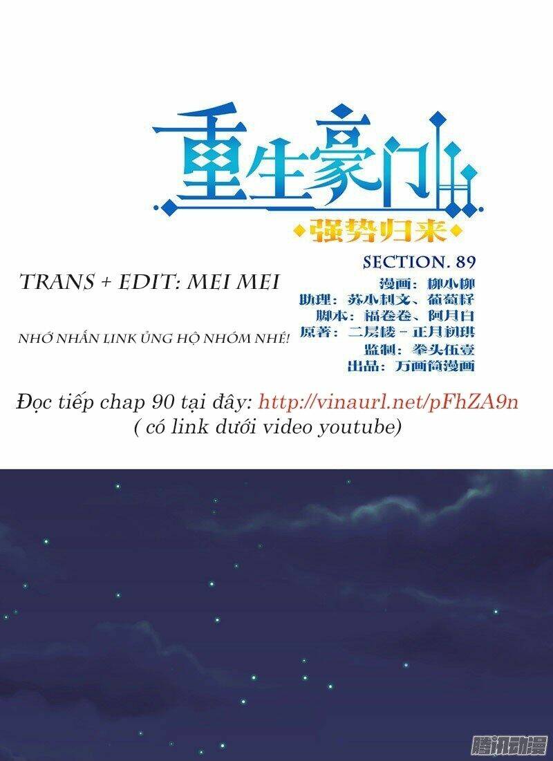 Trọng Sinh Chi Hao Môn Cường Thế Quy Lai: Chapter 89