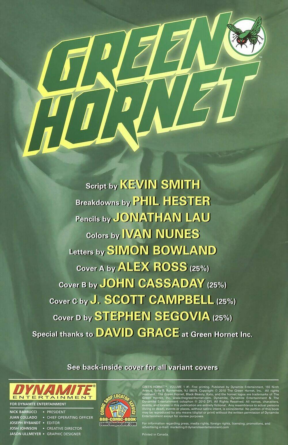 The Green Hornet: Chapter 1