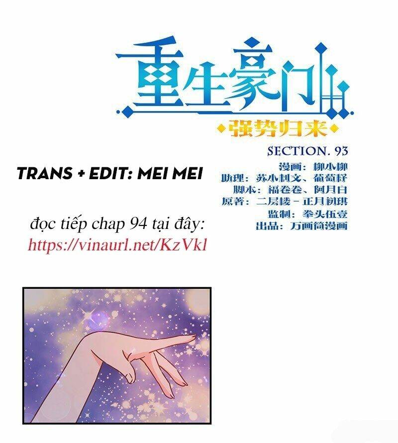 Trọng Sinh Chi Hao Môn Cường Thế Quy Lai: Chapter 93