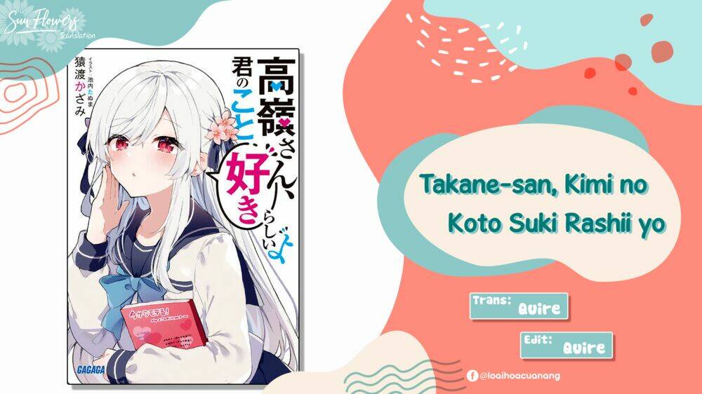 Takane-San, Kimi No Koto Sukirashii Yo: Chapter 1.1