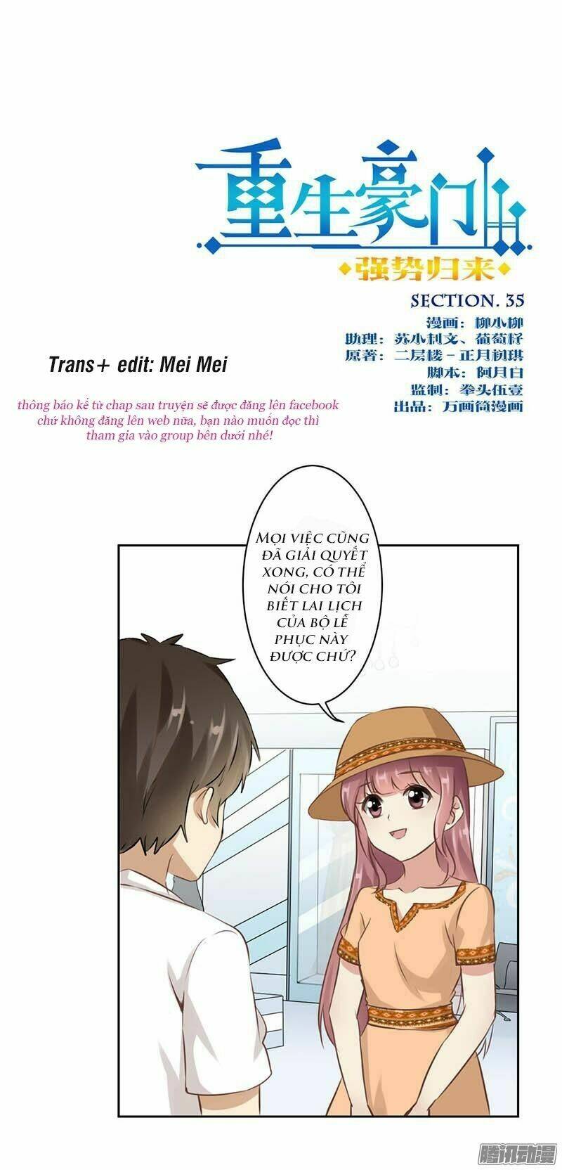 Trọng Sinh Chi Hao Môn Cường Thế Quy Lai: Chapter 35