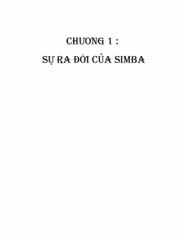 Vua Sư Tử: Chapter 1