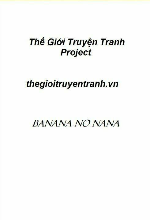Nana Of Banana: Chapter 1