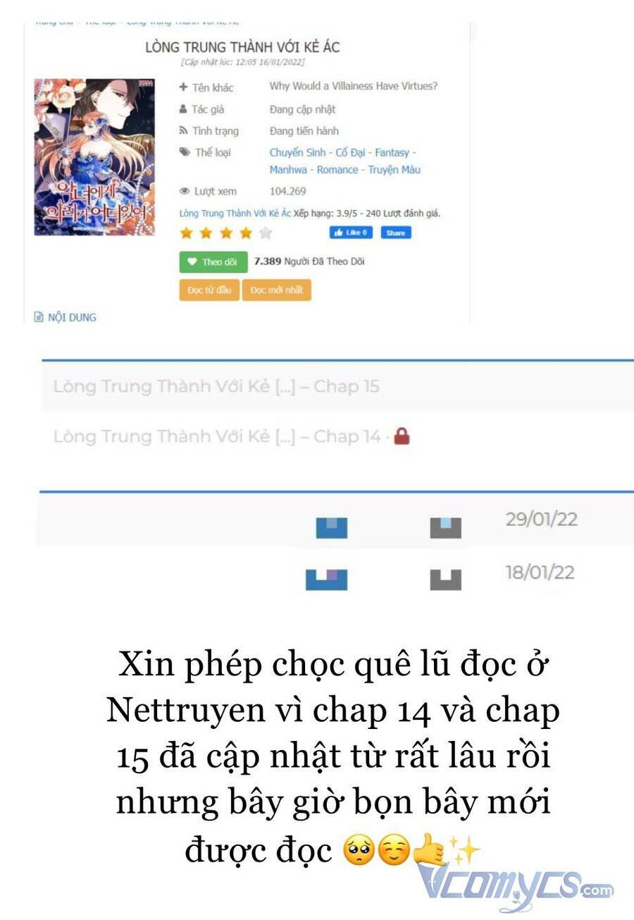 Lòng Trung Thành Với Kẻ Ác: Chapter 14