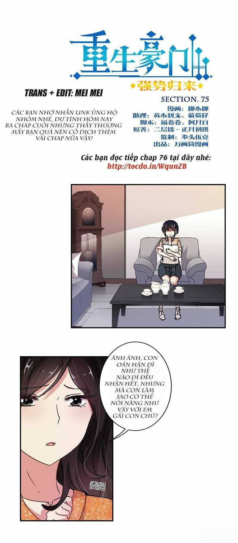 Trọng Sinh Chi Hao Môn Cường Thế Quy Lai: Chapter 75