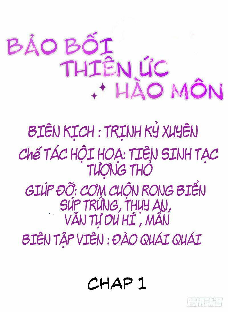 Bảo Bối Thiên Ức Hào Môn: Chapter 1