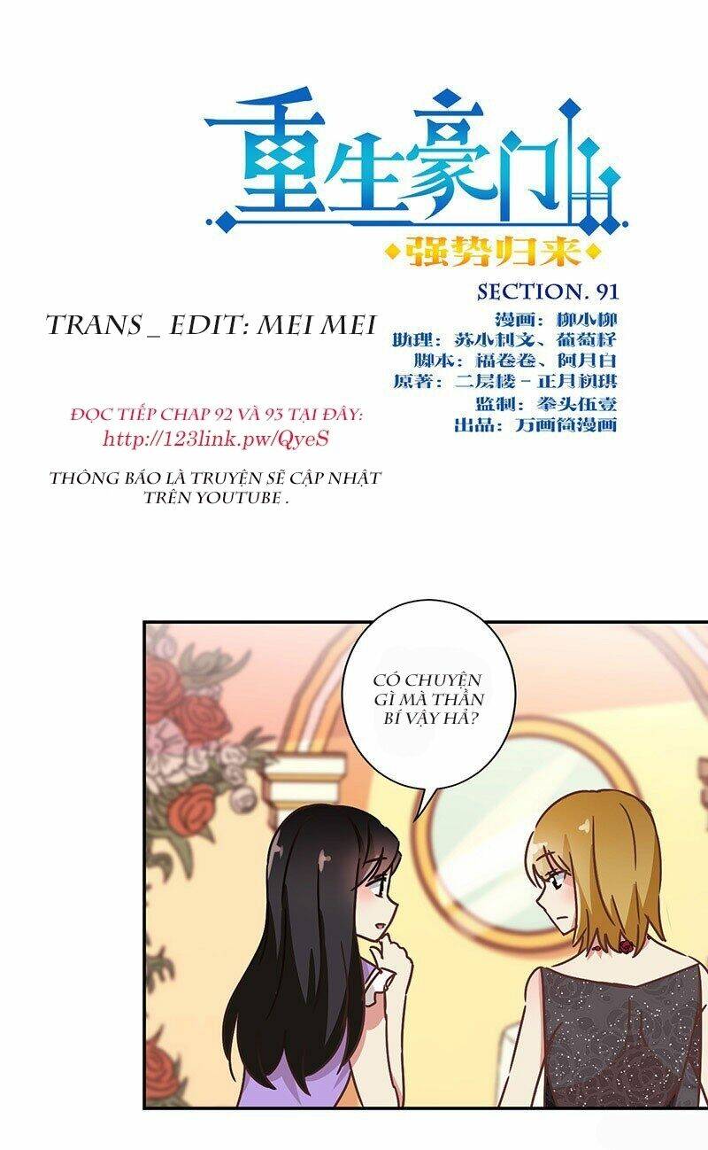 Trọng Sinh Chi Hao Môn Cường Thế Quy Lai: Chapter 91
