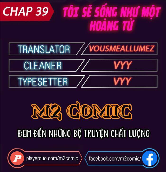 Tôi Sẽ Sống Như Một Hoàng Tử: Chapter 39