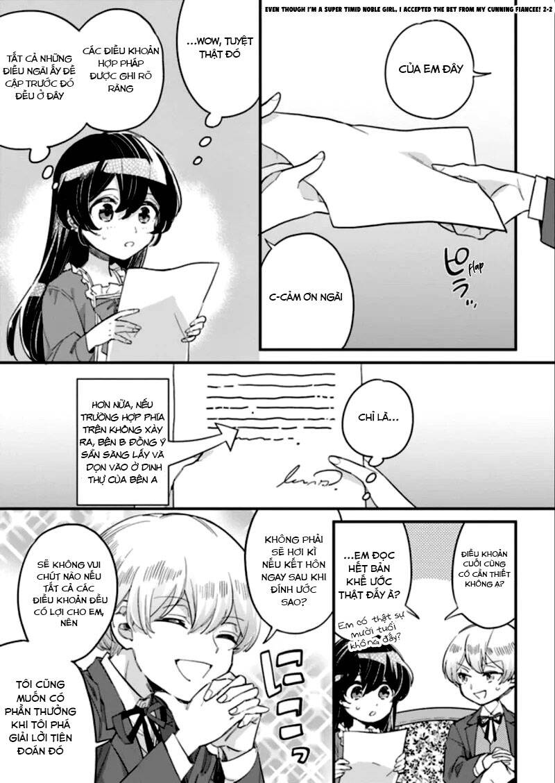 Yowaki Max Reijou Nanoni, Ratsuwan Konyakusha-Sama No Kake Ni Notte Shimatta Even Though: Chapter 2