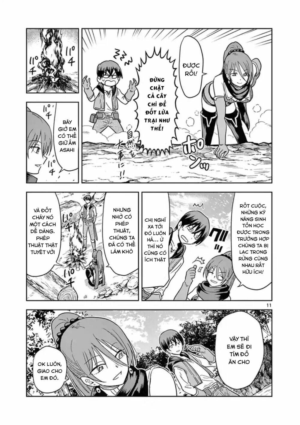 Chuyển Sinh Cùng Bà Chị Đấm Phát Chết Luôn: Chapter 4