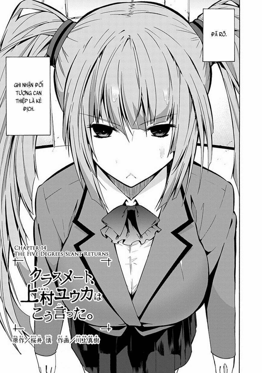 Classmate, Kamimura Yuuka Wa Kou Itta: Chapter 14