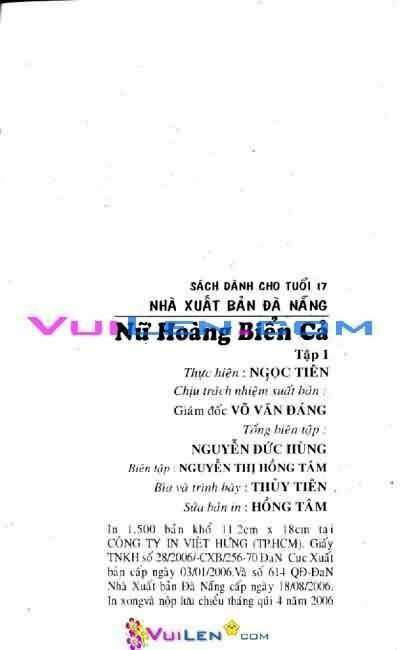 Nữ hoàng biển cả: Chapter 1