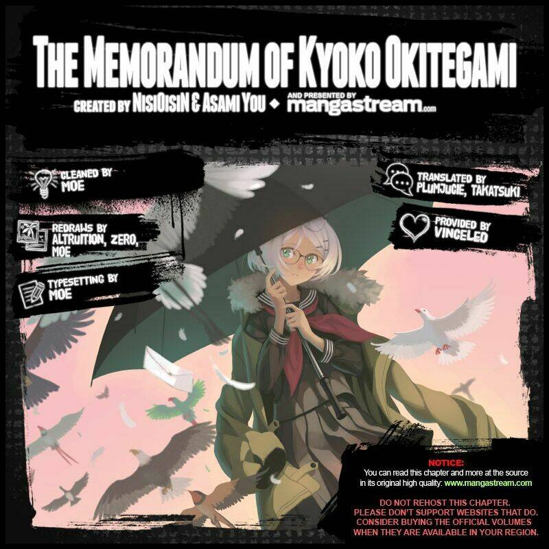 Okitegami kyouko no bibouroku: Chapter 1