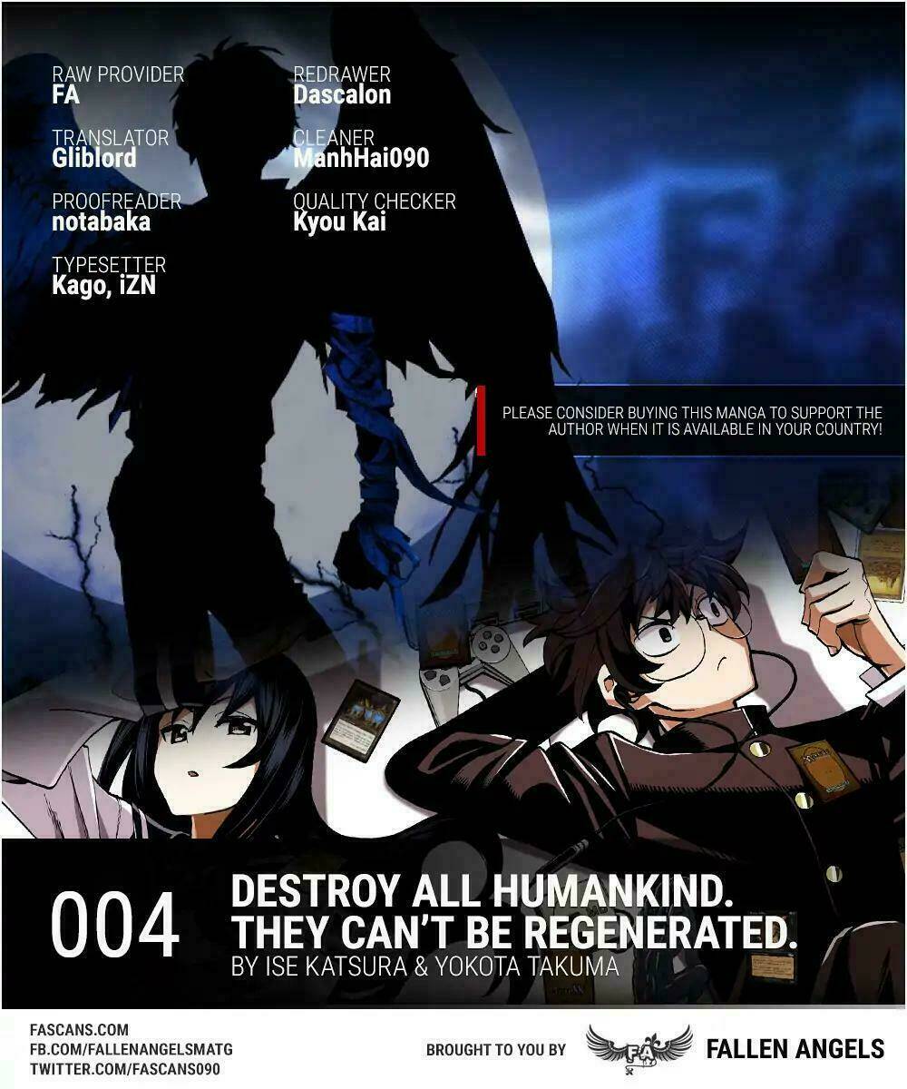 Tiêu Diệt Tất Cả Loài Người. Chúng Không Thể Được Tái Sinh: Chapter 4