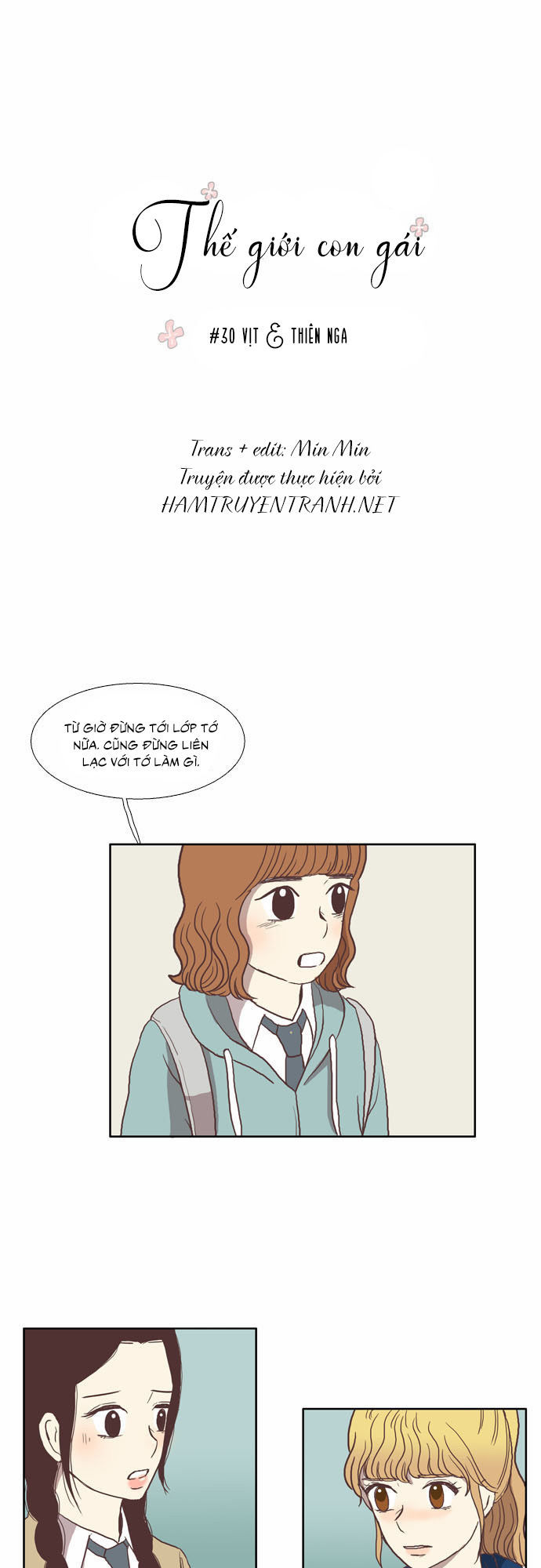 Thế Giới Con Gái: Chapter 30