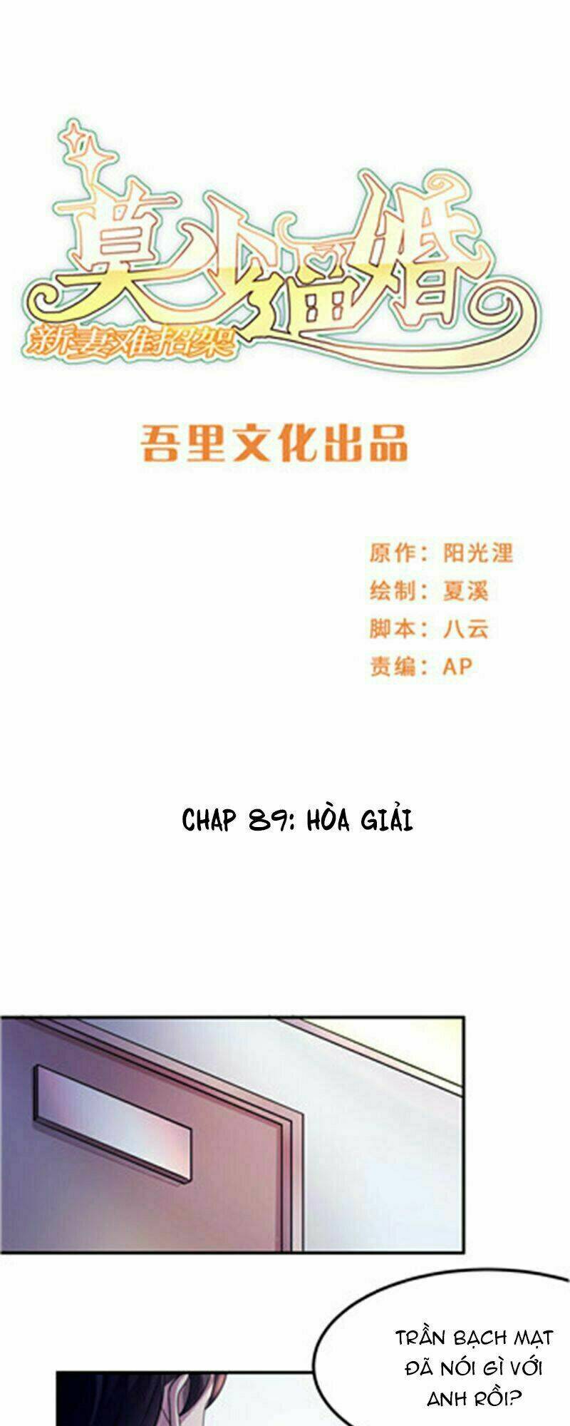 Mạc Thiếu Bức Hôn: Vợ Mới Khó Chống Đỡ: Chapter 89