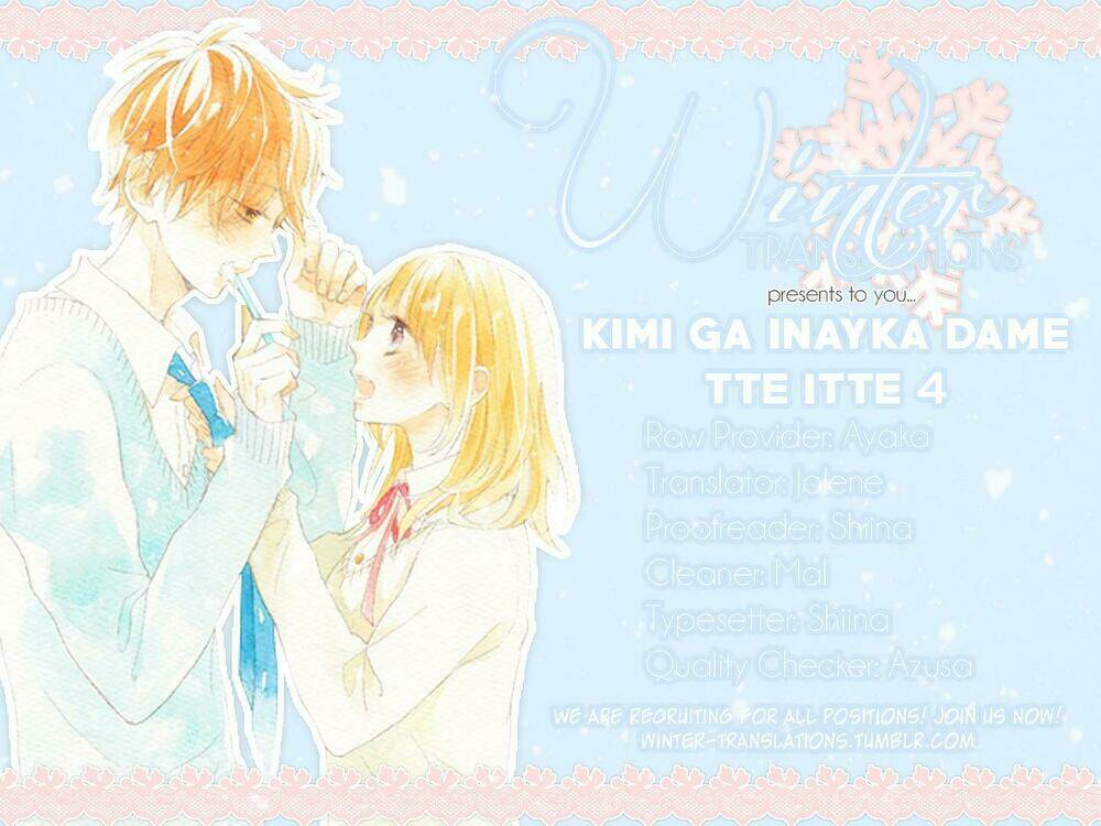 Kimi ga Inakya Dame tte Itte: Chapter 4