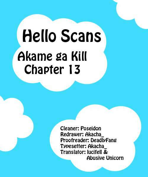 Akame Ga Kiru: Chapter 13