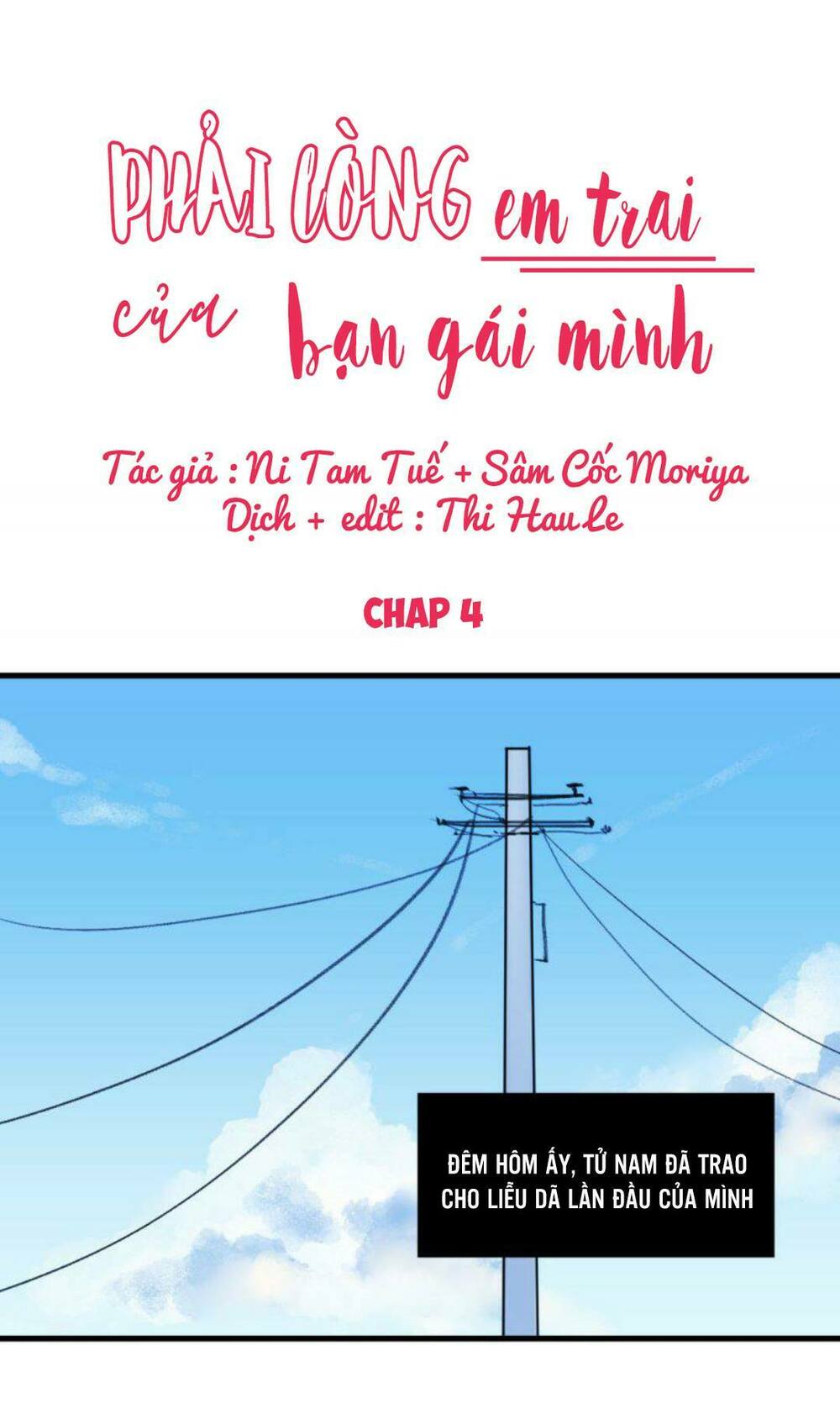 Phải Lòng Em Trai Của Bạn Gái Mình: Chapter 4