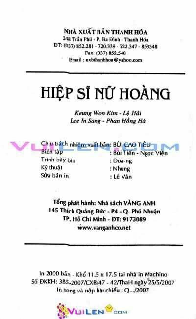 Hiệp Sĩ Nữ Hoàng: Chapter 12