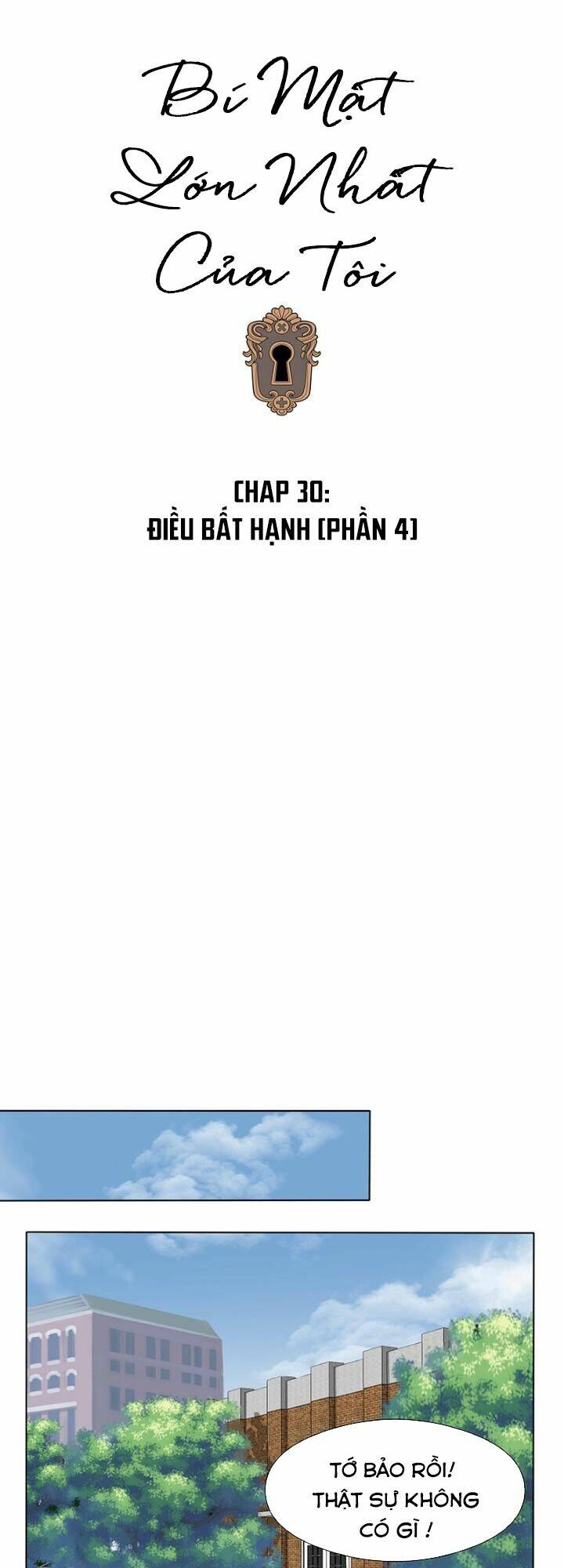 Bí Mật Sâu Sắc Nhất Của Tôi: Chapter 30