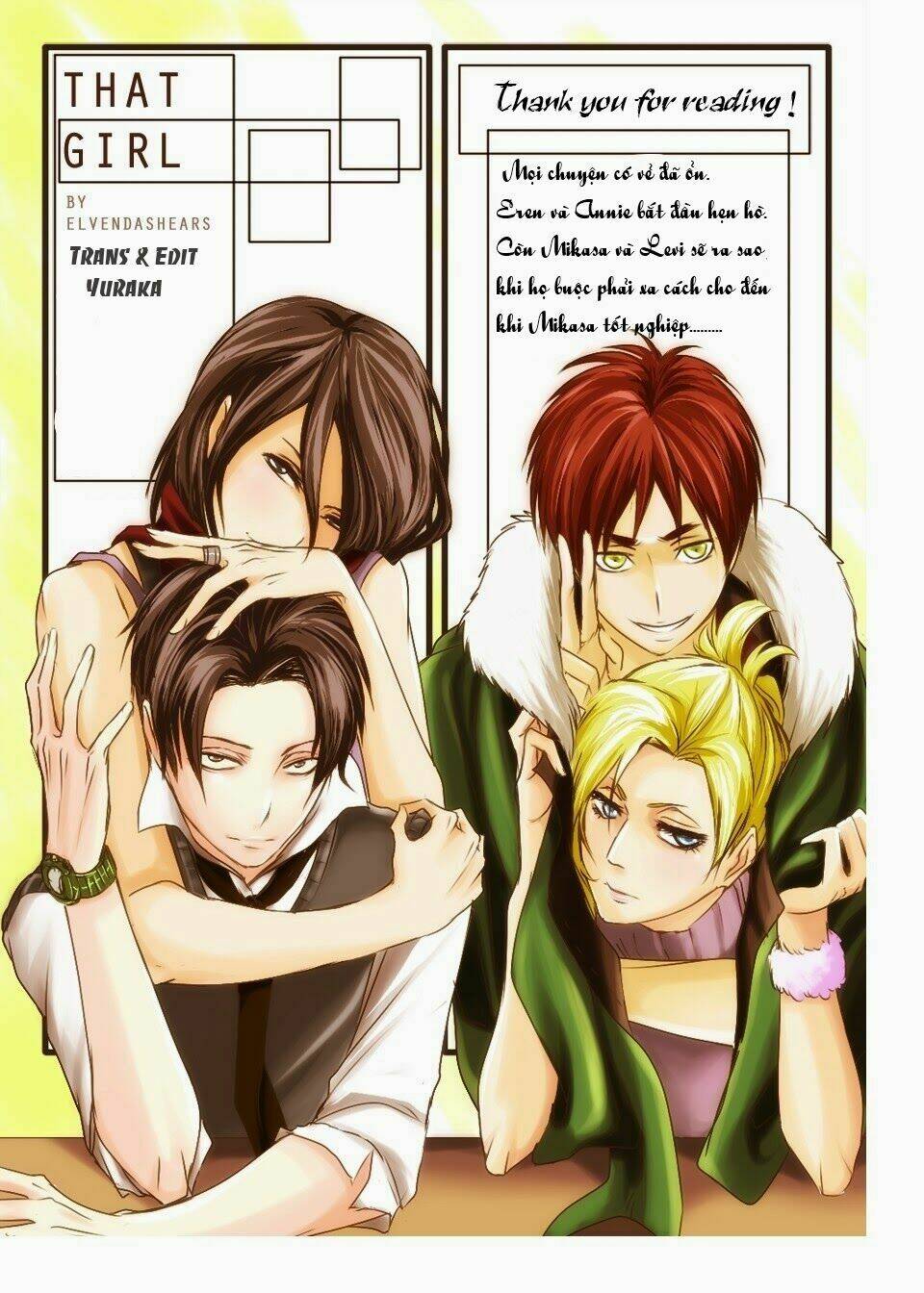 Đại Chiến Titan - Doujinshi Về Cuộc Tình Tay 4: Chapter 5