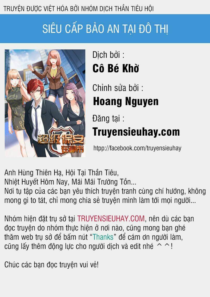 Siêu Cấp Bảo An Tại Đô Thị: Chapter 29