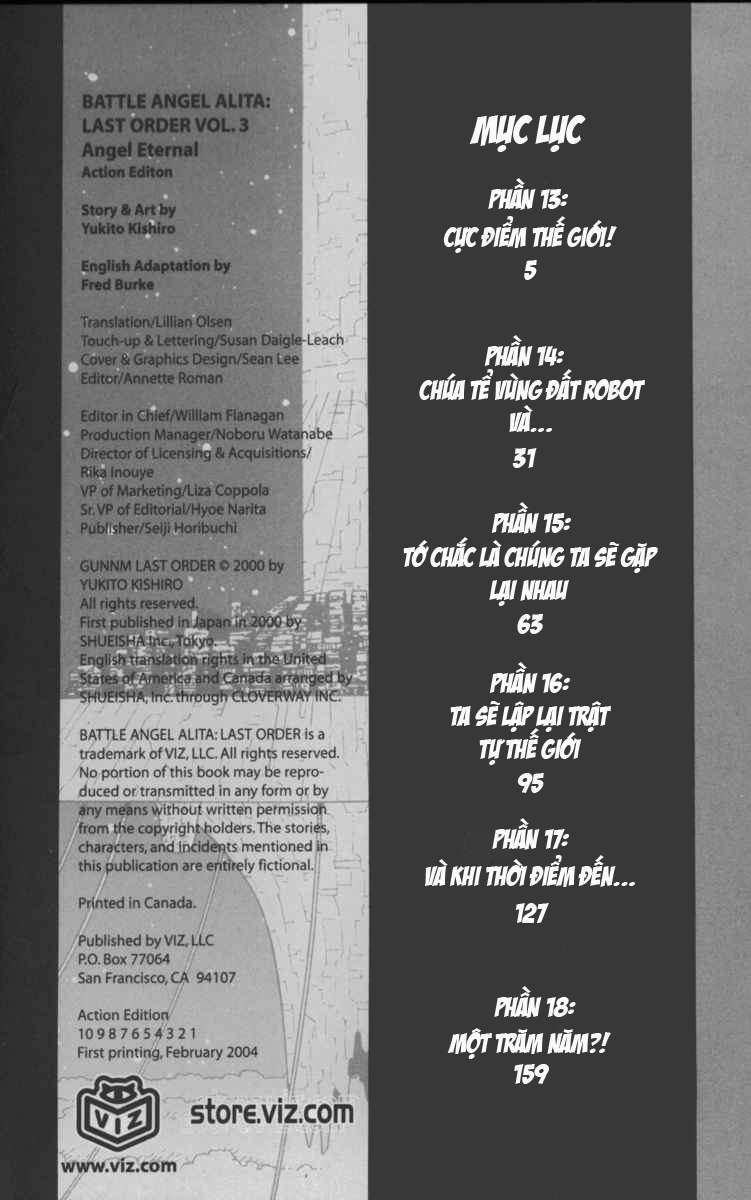 Battle Angel Alita Last Order: Chapter 13